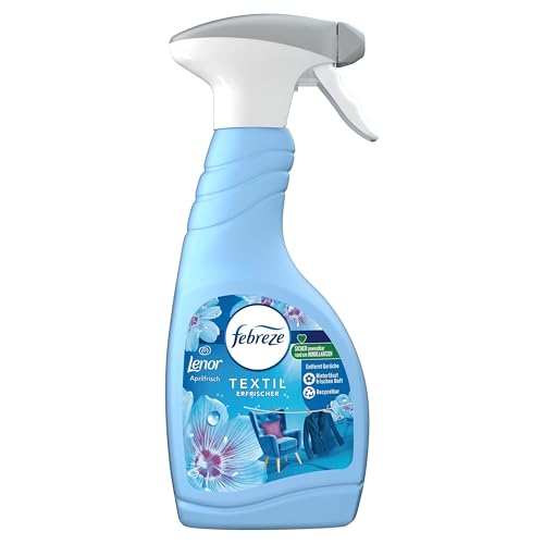 Febreze Textilerfrischer 500ml Lenor Aprilfrisch, mit Frischeluft-Technologie, bekämpft Gerüche auf Ihren Textilien und hinterlässt einen Frischeduft