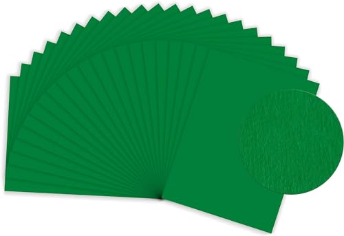 Sumico Fotokarton - 300g/m² - 50x70 cm - 10 Bogen - für Kindergärten und Schulen - zum Basteln, Gestalten und Designen (Grün)