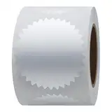 Hylabelest 5,1 cm runde Zertifikatsversiegelungs-Etiketten, Auszeichnungen, legale Prägeaufkleber, insgesamt 300 Aufkleber pro Rolle (Silber)