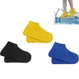 6 Stück Schuhüberzieher Wasserdicht,Überzieher Schuhe,Überschuhe,Regenschutz Schuhe,Überschuhe Wasserdicht,Wasserdichte Schuhüberzieher,Wasserdichte Silikon Überschuhe Für Regen Schneetag