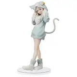 IOSCDH Emili-a Figuren Statue,Re Zero Figuren- Starting Life in Another World, Anime Figuren, 8.2inch Anime-Kollektion,Puppe Desktop-Ornamente,Katzenfrau,Geschenke für Anime-Fans, Kinder(Stehend)
