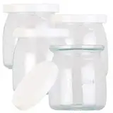 Rosenstein & Söhne Zubehör zu Joghurt-Automat: 4er-Set Ersatzgläser mit Deckel für Joghurt-Maker JM-200/300, je 180ml (Geräte, Machinen, Gläser)