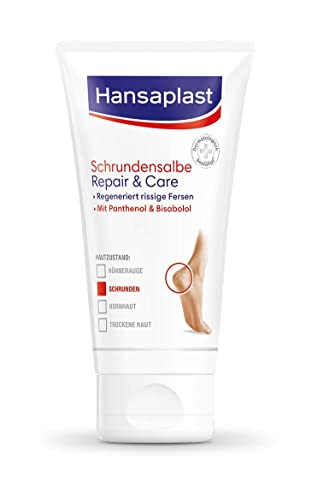 Hansaplast Schrundensalbe Repair & Care (40 ml), Fußpflege regeneriert sehr trockene und rissige Haut, Fußcreme für zarte und geschmeidige Füße