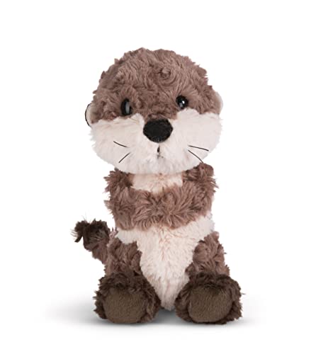 NICI 49150 Kuscheltier Otter Oda 20cm grau schlenkernd-Nachhaltiges Stofftier aus weichem Plüsch, niedliches Plüschtier zum Kuscheln und Spielen, für Kinder & Erwachsene, tolle Geschenkidee