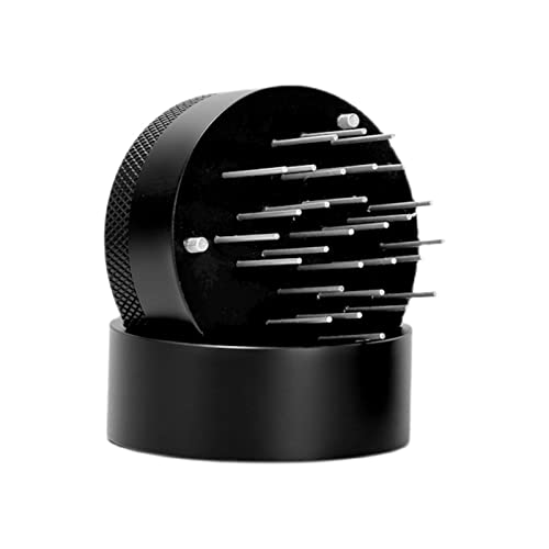 Espresso-Verteilungswerkzeug, Edelstahl, Tiefenverstellbare Nadel, Espresso-Rührer, Kaffee-Verteilungswerkzeug, Espresso-Verteiler, Espresso-Kaffee-Rührer mit Sockel für Cafés (58MM)