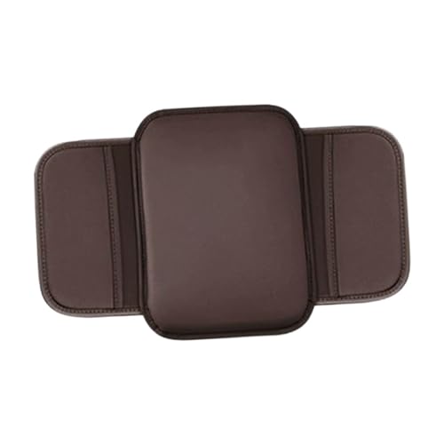F Fityle Autozentrum Konsole Abdeckung Armlehnen Aufbewahrungsbox Mattenkleidung resistente dekorative Autoarmlehneabdeckung für Auto SUV Limousine, Braun