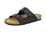 Lico BIOLINE MAN SOFT Herren Pantoletten, Schwarz/ Braun, 46 EU