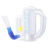 BOXOB Atemübungsgerät für die Lunge, Messung des Inhalationsvolumens 5000ml Incentive-Spirometer Erwachsene mit Kugelflussanzeige Lungenkapazitäts-Trainingsgerät für Inhalation Atmung Lungentrainer