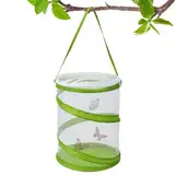 Fukamou Schmetterlings-Lebensraum Käfig - Mini Mesh Cage Terrarium Pop-up, Caterpillar Habitat Erleichtert Das Durchschauen, Schmetterlingsgehege Für Den Innenbereich, 16 X 20 cm Hoch