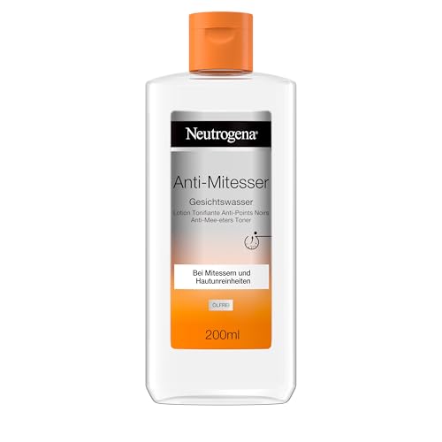 Neutrogena Anti-Mitesser Gesichtswasser, Porenreiniger mit Salicylsäure für unreine Haut, öl-und silikonfrei, 200ml