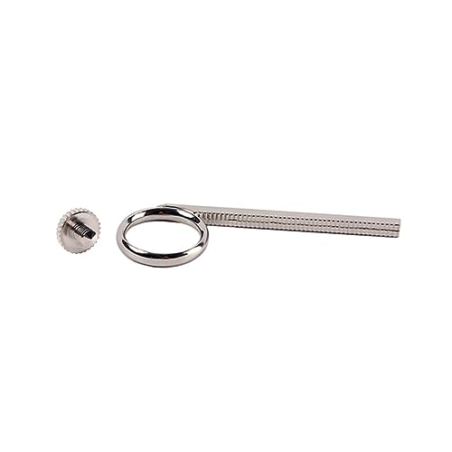 VICASKY 2Stücke Metall Trompetenventil Fingerring mit Schraube Ersatz für Trompete und Zubehör Stabil und Langlebig für Trompetenliebhaber
