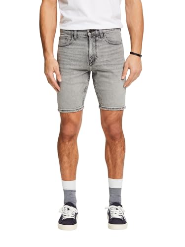ESPRIT Herren 044ee2c307 Jeans-Shorts, 922/Grey Medium Wa, 31