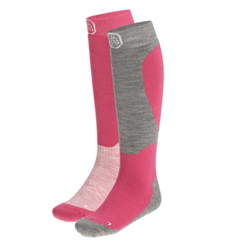 Lieblingsstrumpf24 by Koronowski 2 Paar Ski Thermo Kniestrümpfe Kinder Innenfrottee Winterware Oeko-tex Standard 100 (23, 26, PINK)