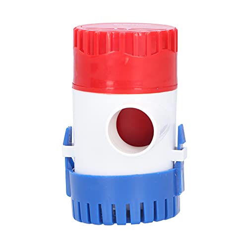KIMISS Bilgenpumpe, Modern, ABS, 1100 Gph, DC 12/24 V, Halbautomatischer Schalter, Tauchpumpe für Abfluss, Schiff, Wasseranalyse, Abwasserbehandlung, Bewässerung, Reinigung