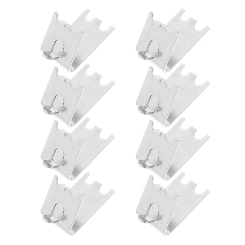 8st Kühlschrank-clips Gefrierschrank Regal Clip Edelstahl Kühlschrank Regal Clip für Kühlschrank, Gefrierschrank(Silber)