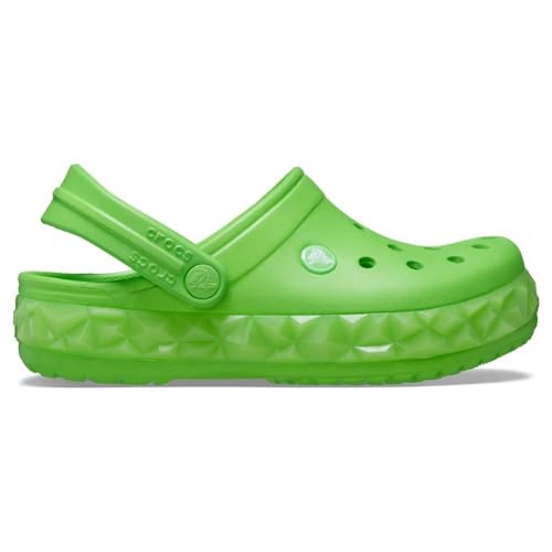 Crocs Unisex Kinder Crocband Clog T, Geo Glow Band Green Slime, 27 EU