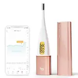 Intelligenter Basalthermometer mit Bluetooth und Hintergrundbeleuchtung, Fertilitätsmonitor und Perioden-Tracker, synchronisiert mit der Femometer-App, Gold