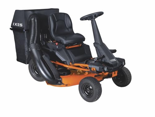 IXES Akku-Aufsitzrasenmäher IX-ERT-920E | 92cm Schnittbreite | 150L Fangkorb | Leistungsstarker 48V Motor - 75Ah Akku | 7Stufen Schnitthöhenverstellung | Mulchfunktion | Vor-& Rückwärtsgang | Tempomat