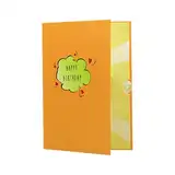 Funny Pop Up Card, Creative Slot Paper Skulptur, 14 x 17 x 12 cm (5,12 x 7,09 x 0,08 Zoll) Niedliche Feiertagspostkarte, Feier-Überraschung für Kinder, Erwachsene, Design, gefaltete Keepsake