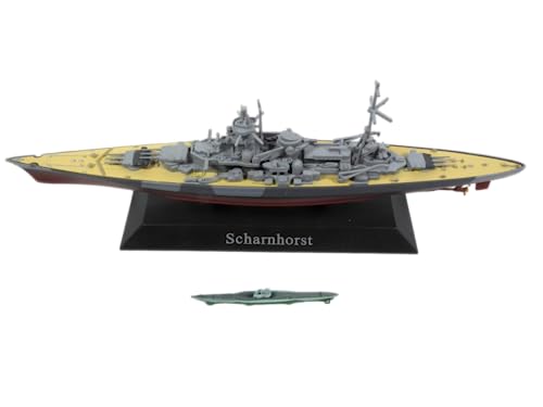 DeAgostini - 1/1250 Kriegsschiff Scharnhorst 1939 + U-Boot Typ VII 1938 / Schlachtkreuzer / WS02