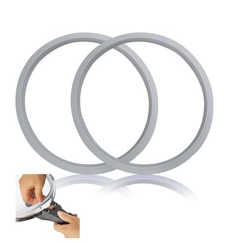 2 Stück Ersatzteil Dichtungsring für WMF - Innendurchmesser 22cm - Schnellkochtopf Silikon Dichtung für WMF und Silit 3L 4.5L 6.5L 8.5L - Passend für WMF 6068559990 6068559997 Schnellkochtopf
