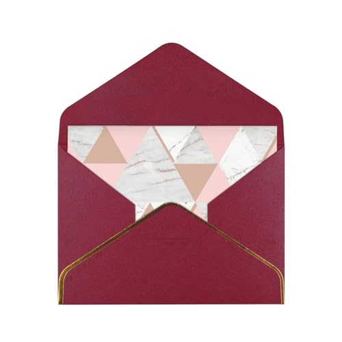 FRESQA Hochwertige Grußkarten aus Papier in Rosa und Gold, Marmorarbeit, ideal für Hochzeiten, Freundschaften und Feiertage