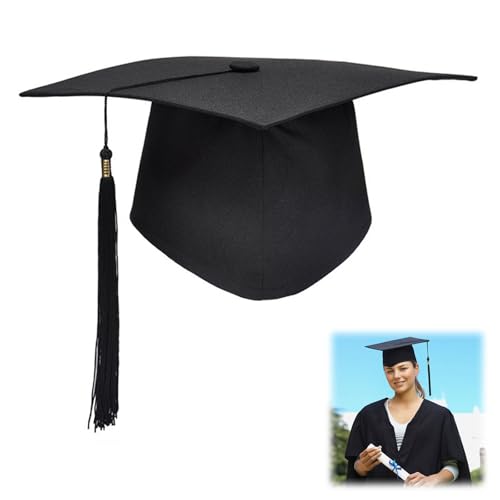 Miayical Bachelor Hut Unisex, Absolventenhut, Doktorhut Graduation Cap, Verstellbar Bachelor Abschluss Hut, für Abschlussfeiern vom Studium, Universität, Hochschule, Abitur