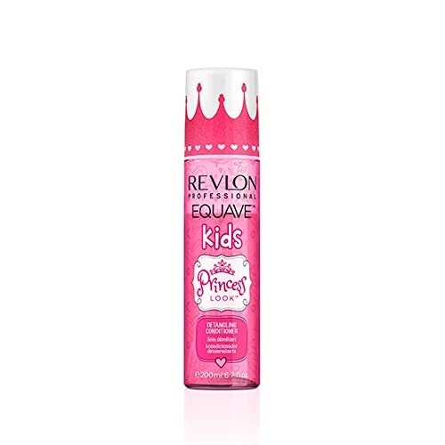 REVLON PROFESSIONAL EQUAVE Kids Princess Conditioner, 200 ml, entwirrender Leave-in mit hypoallergener 2-Phasen-Formel, für strahlend glänzende Ergebnisse bei Haaren von Kindern