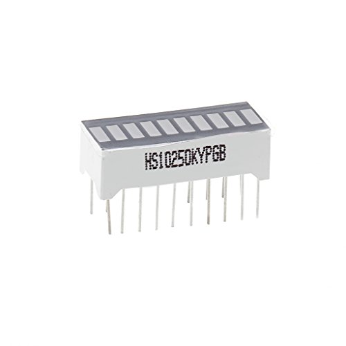 LED-Bargraph-Lichtanzeige mit 10 Segmenten, Rot, Gelb, Grün, Blau
