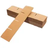 Homoyoyo 24 Stück Karton Trennwände Robuste Trennwände Für Kartons Organizer Verpackung Umzug Kleine Umzugskartons Aus Wellpappe Trennwände Für Glaswaren Braunes Papier