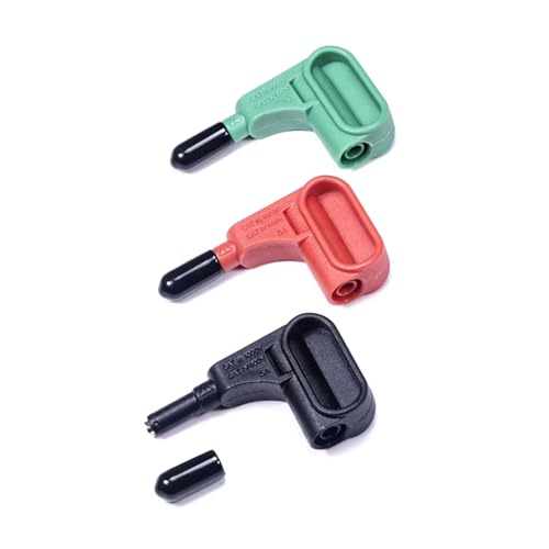 Set Von 3 PVC Multimeter Magnettestsonden Einfacher Anschluss 4mm Bananenstopfen Zubehör Magnetische Saugtestsonden