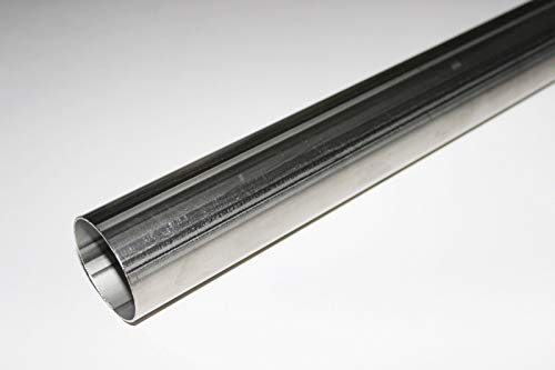 0,5mtr. 52mm 52x1,5mm Edelstahlrohr 1.4301 V2A Auspuffrohr 50cm Edelstahl Rohr Oberfläche metallblank