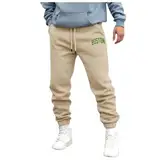 WKAYsIV Jogginghose Herren XL Camouflage Hose Herren Blau Street Freizeit lose Sport Outdoor Lauf Pullover Hosen Hosen Herren Hose Mit Knopfleiste(Beige,XXL)