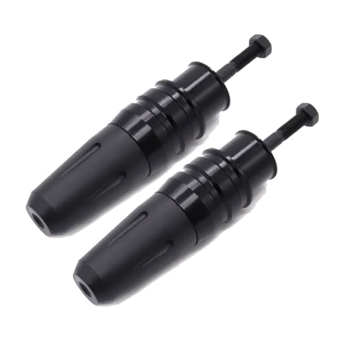 Absturzsicherung Motorrad-Aluminium-Sturzpads Auspuffschieberschutz Absturzsicherung Motorradzubehör Anti-Crash-Pad for Suzuki GSX250R GW250 GSX150F Sturzschutz(Black,2 Pcs)