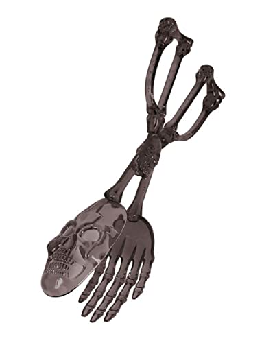 Horror-Shop Skelett Salatbesteck & Gebäckzange 28 cm