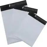 HVDHYY Versandtaschen Plastik Versandbeutel Folienversandtaschen Neues Material Wasserdicht Selbstklebend Blickdicht, 20X30cm/25x35cm/32x45cm Versandtüten Weiße für Kleidung und Textilien 30pcs