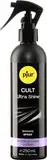 pjur CULT Ultra Shine - Latex Pflege für intensiven Glanzeffekt ohne Nachpolieren - auch für Gummi (250ml)