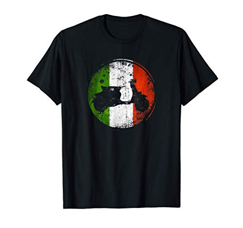 Vintage Italienischer Motorroller Italien Flagge Geschenk T-Shirt