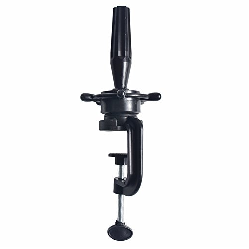 Mannequin Training Head Ständer verstellbar, 1 Stück für Training Praxis Leinwand Head Halteschelle Ständer für Perücke Display Styling schwarz