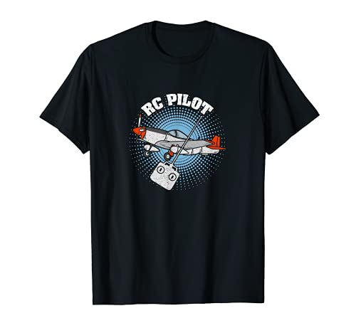 RC Pilot Modellflugzeug mit Fernsteuerung Modellbauhobby T-Shirt