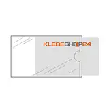 Visitenkartentaschen selbstklebend | Transparent | 20 oder 100 Stück | 95 x 60 mm, schmale Seite offen | Visitenkartenhüllen zum Einkleben | Kartenhüllen zum Kleben / 20 Stück