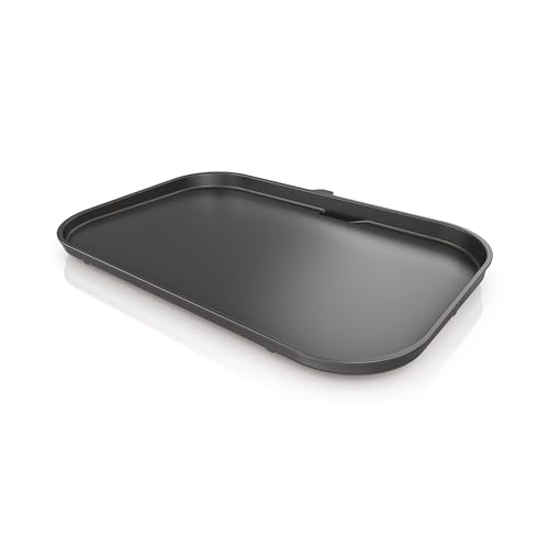 Ninja Woodfire XL flache Grillplatte, kompatibel mit Ninja Woodfire XL BBQ Grill OG850/OG901, offizielles Ninja-Zubehör, antihaftbeschichtet, Schwarz XSKOGXLFPLTEU