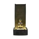Zen Light SCFRGMB XL Buddha Außen- und Innenbrunnenwasserwand, 100cm Höhe, Schwarz