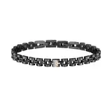 Maserati Maserati Jewels Herrenarmband, 22 cm, aus Edelstahl, Kristalle, PVD - JM420ATJ01