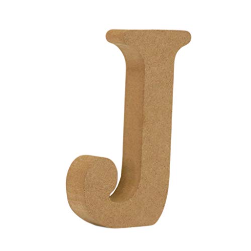 Holzbuchstaben Pappbuchstaben Groß Buchstaben Holz Pappe Papp-Buchstabe 10 * 10 * 1.5cm Pappartikel Pappart Bemalen Basteln Dekorieren Braun Pappmaché Hochzeit Geburtstag Party Home Dekorationen