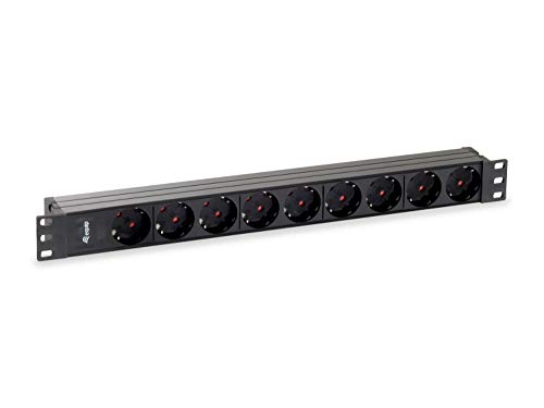 Equip Steckdosenleiste 19"(1HE) 9fach Schukon,1,8m Kabel