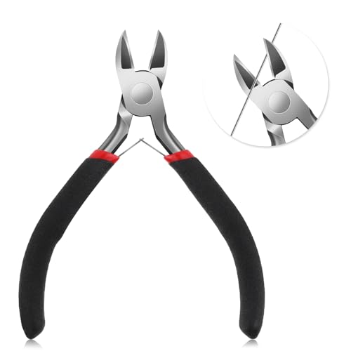 Giantree Präzision Seitenschneider,Drahtschneider 110 mm Bündige Schneidezange Klein Scharf Schmuckzange Kabelbinder Zange Für Schmuckherstellung Modellbau Elektronik Feine Drähte Basteln