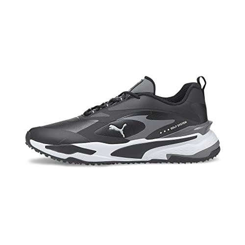 PUMA Unisex GS-Fast Golfschuh, Black Black-Quiet Shade, 43 EU