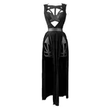 Lederkleid Damen Schwarz Kurz Große Größen Dessous Damen Sexy Unterwäsche Curvy Elegant A-Linie Kunstleder Partykleid V-Ausschnitt Minikleid Clubwear Mollige Reizwäsche Frauen