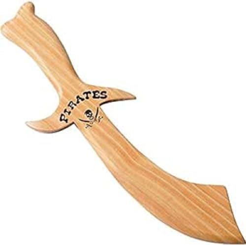 Schrödel J.G. Entermesser: Holz-Messer für Ritter- und Piratenspiele, aus Robustem Echtholz, Ideale Faschings- und Mittelalterausrüstung, 28 cm, Hellbraun (980 0135)